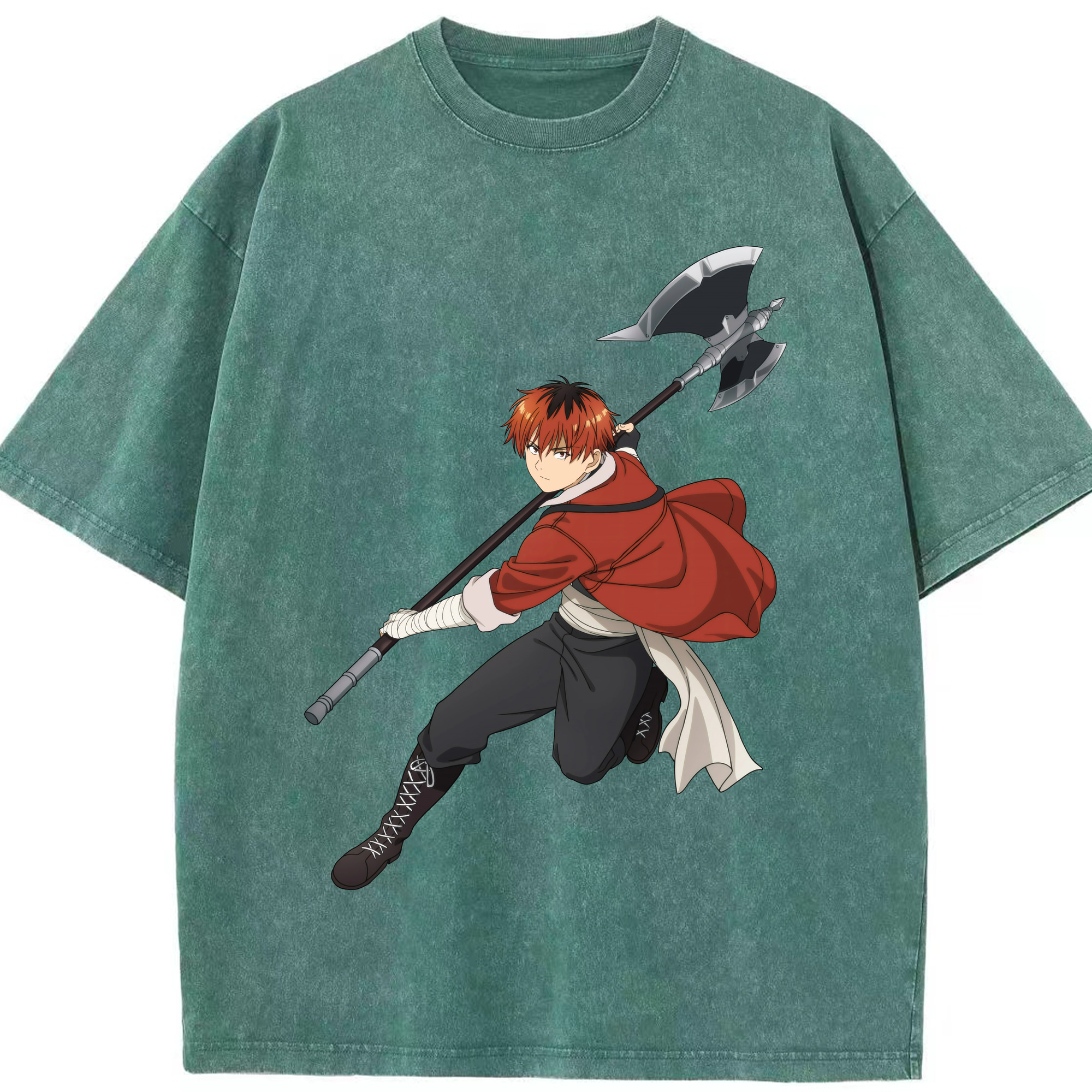 （画像用） 葬送のフリーレン Frieren 綿100% ヴィンテージ風 半袖Tシャツ（フロントプリント）